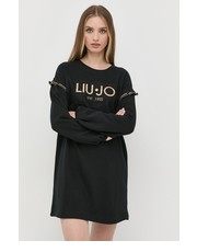 Sukienka sukienka kolor czarny mini oversize - Answear.com Liu Jo
