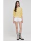 Sweter Liu Jo sweter z domieszką wełny damski kolor żółty lekki