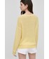 Sweter Liu Jo sweter z domieszką wełny damski kolor żółty lekki