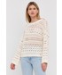 Sweter Liu Jo sweter bawełniany damski kolor beżowy lekki