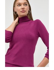 Sweter sweter damski kolor fioletowy lekki z golfem - Answear.com Liu Jo