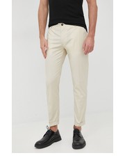 Spodnie męskie spodnie męskie kolor beżowy w fasonie chinos - Answear.com Liu Jo