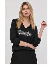 Bluza bluza damska kolor czarny z aplikacją - Answear.com Liu Jo