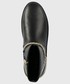 Botki Liu Jo botki Silvia 76 damskie kolor czarny na płaskim obcasie