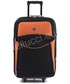 Torba podróżna Pellucci Mała kabinowa walizka  102 S Czarno Pomarańczowa