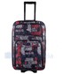 Walizka Pellucci Mała kabinowa walizka  773 S - Czarno Szaro Czerwona