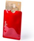 Etui pokrowiec saszetka Kemer Etui na kartę kredytową , ochrona przed RFID Czerwone