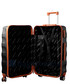 Walizka Kemer Średnia walizka  EXCLUSIVE 6881 M Czarno brązowa