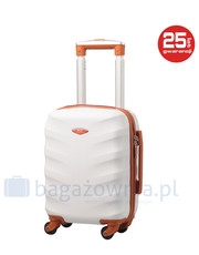 walizka Bardzo mała walizka  EXCLUSIVE 6881 XS Biało brązowa - kemer.pl