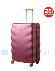 walizka Duża walizka  EXCLUSIVE 6881 L Bordowo brązowa - kemer.pl