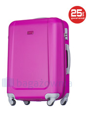 walizka Średnia walizka  IBIZA ABS04B 3A Różowa - bagazownia.pl