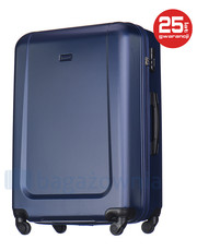 walizka Średnia walizka  IBIZA ABS04B 7A Granatowa - bagazownia.pl