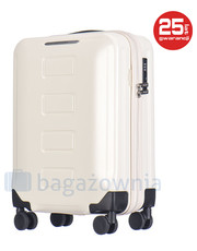walizka Mała kabinowa walizka  VANCOUVER PC022C 8 Biała - bagazownia.pl