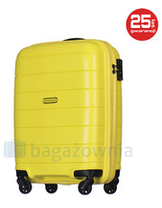 walizka Mała kabinowa walizka  MADAGASCAR PP013C 6 Żółta - bagazownia.pl