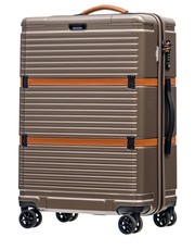 walizka Średnia walizka  OCFORD PC023B 6 Złota - bagazownia.pl