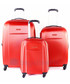 Walizka Puccini Średnia walizka  LIZBONA ABS02B 3 Czerwona