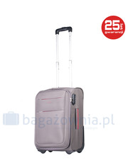 walizka Mała kabinowa walizka  CAMERINO EM50307C 4 Szara - bagazownia.pl