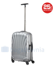 walizka Mała kabinowa walizka  COSMOLITE 73349 Srebrna - bagazownia.pl