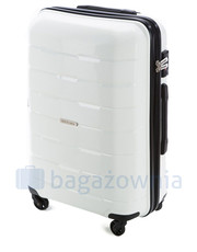 walizka Średnia walizka  56-3T-722-88 Biała - bagazownia.pl