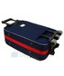 Walizka Pellucci Średnia walizka  801 M - Czarno Niebieska