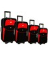 Walizka Pellucci Duża walizka  773 L - Czarno Czerwona
