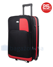 walizka Duża walizka  652 L - Czarny / Czerwony - bagazownia.pl