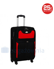 walizka Mała kabinowa walizka  S-010 S RYANAIR Czarno czerwona - bagazownia.pl