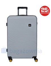 walizka Duża walizka  Abroad Srebrna - bagazownia.pl