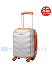 walizka Bardzo mała walizka  EXCLUSIVE 6881 XS Srebrno brązowa - bagazownia.pl