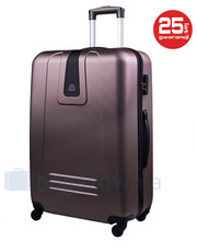 walizka Średnia walizka  LONDON 8078M Brązowa - bagazownia.pl