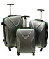 Walizka Kemer Średnia walizka  750 M Srebrno Zielona