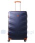 Walizka Kemer Średnia walizka  EXCLUSIVE 6881 M Granatowo brązowa
