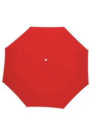 parasol Parasol wodoodporny, TWIST, czerwony - bagazownia.pl