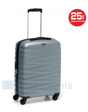 walizka Mała kabinowa walizka  ZETA 5353-0125 Srebrna - bagazownia.pl