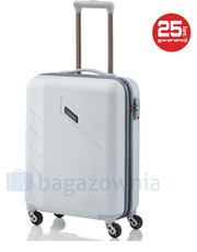 walizka Mała kabinowa walizka  TOURER 72747-56 Srebrna - bagazownia.pl
