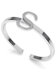 Pierścionek Srebrny pierścionek z literką My RING™ 925 : Kolor pokrycia srebra - Pokrycie Jasnym Rodem, Litera - S - Giorre.pl Giorre