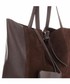 Shopper bag Vittoria Gotti Włoskie Torebki Skórzane  ShopperBag z Etui Czekolada