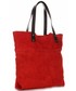 Shopper bag Vittoria Gotti Torebki Skórzane  Uniwersalny ShopperBag Czerwona