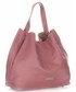 Shopper bag Vittoria Gotti Firmowe Torebki Skórzane Shopper XL od Vittori Gotti Brudny Róż