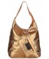 Shopper bag Vittoria Gotti Włoskie Torby Skórzane typu ShopperBag XL od Vittori Gotti Stare Złoto