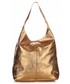 Shopper bag Vittoria Gotti Włoskie Torby Skórzane typu ShopperBag XL od Vittori Gotti Stare Złoto