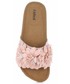 Klapki Ideal Shoes Modne Klapki Damskie z Kwiatkami Różowe