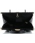 Kuferek Genuine Leather Duży Włoski Skórzany Kufer XL wzór Aligatora Czarna