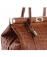Kuferek Genuine Leather Eleganckie i Pojemne Włoskie Torebki Skórzane Kuferki A4 zamykane na kłódkę firmy  Rude