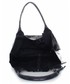 Shopper bag Genuine Leather Elegancki Shopperbag  Lakierowana Skóra Granatowa