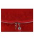 Listonoszka Genuine Leather Włoskie Ażurowane Torebki Skórzane Listonoszki firmy  Czerwona