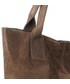 Shopper bag Genuine Leather Elegancki Shopperbag  Lakierowana Skóra Ziemista