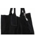 Shopper bag Genuine Leather Torebka skórzana typu Shopperbag zamsz naturalny Czarna