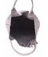 Shopper bag Genuine Leather Shopperbag torebka Skórzana wzory 3D Jasno Szara