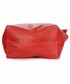 Shopper bag Genuine Leather Włoskie Torebki Skórzane typu ShopperBag Aligator Czerwona